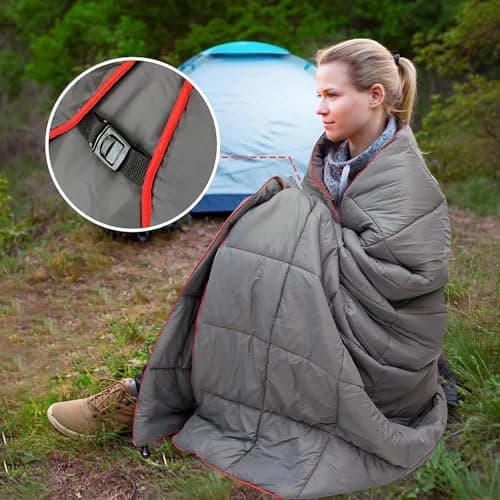 Down Camping Blanket Packable Portable Down Filled Camping Quilt — view 2