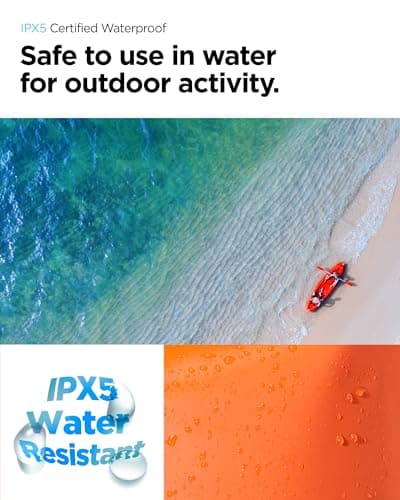 Spigen [30L [IPX5] Aqua Shield Waterproof Bag Dry Bag Backpack for Hiking, Extra Inner Pocket, Large Dry Sack, Swimming Kayaking Paddle Boarding, Robust & Anti-Scratch, Hiking Gear - Sunset Orange — view 4