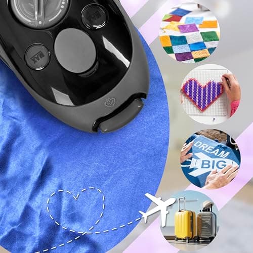 Duronic Travel Iron SI2 BK 375W Mini Irons with Variable Temperature Portable 50ml Black Steam Iron For Holiday Quilting Crafts Compact Design for Travelling — view 6