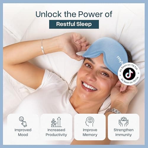 MyHalos Blackout Sleep Mask, Eye Mask for Sleeping, Zero Pressure, Travel — view 2