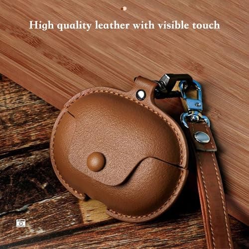 for Bose Ultra Open Earbuds Case, Leather Shockproof Protective Cover for Bose Open Ear Wireless Earbuds Accessories with Lanyard — view 3