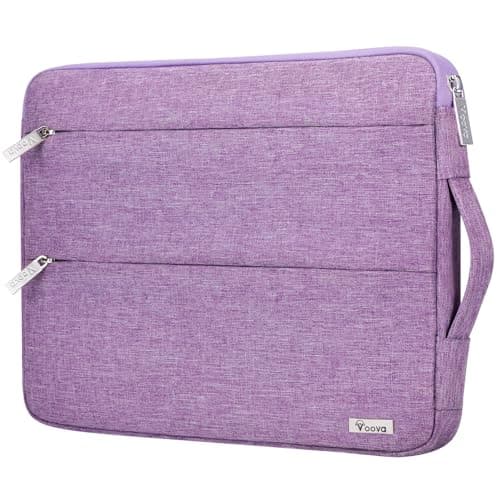 Voova Laptop Sleeve 15.6 Inch, Laptop Case for MacBook Pro 16, Lavender