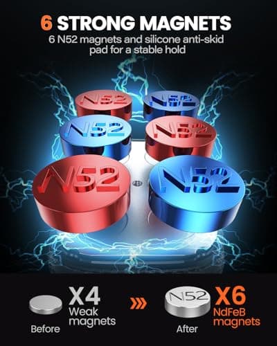 APPS2Car 2 PACKS in Car Phone Holder Air Vent Magnetic — view 2