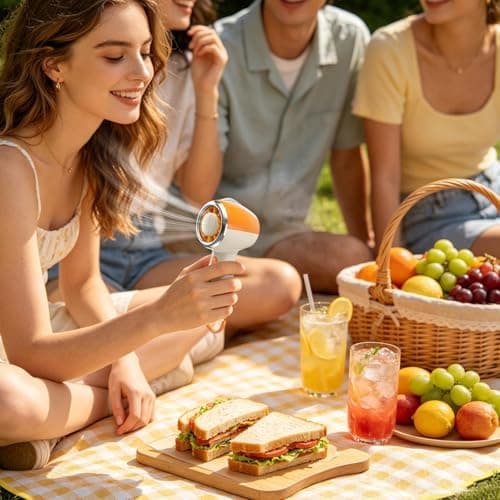 Portable Powerful Portable Fan Portable and Rechargeable Cooler — view 2