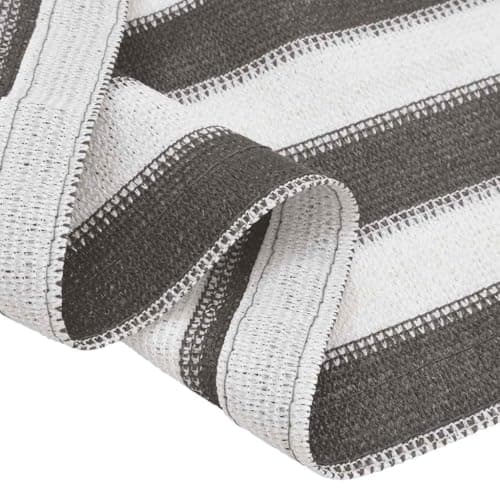 LoogCape Tent Rug 200 x 200 cm Anthracite White Weatherproof Breathable Easy to Cut to Size for Camping Hiking Outdoor Festival Beach Trekking with Eyelets and Mounting Hooks — view 5