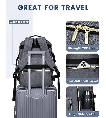 LOVEVOOK Travel Backpack Cabin Size for Women, Carry On Backpacks 45L — view 5