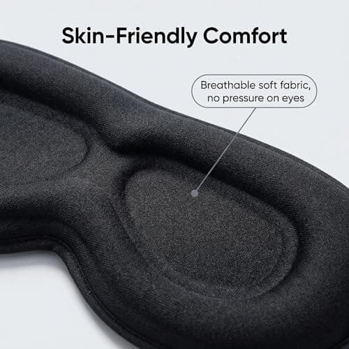 3D Sleep Eye Mask for Women Men - Contoured Blindfold for Side Sleepers — view 5