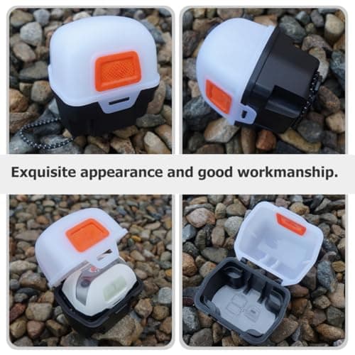 HOMOBABE Portable White Headlight Storage Box for Camping – Small Reusable Plastic Headlamp Container Anti-Scratch Design, Convenient Survival Headlight Case for Outdoor Hiking and Travel — view 5