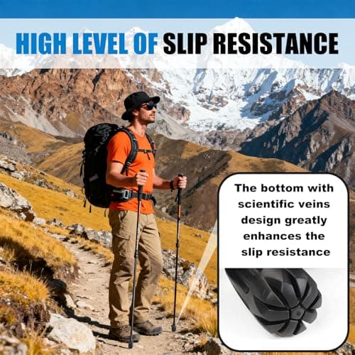 8 Pack Anti-Slip Rubber Tips for Trekking Nordic Poles Replacement Ferrules — view 6