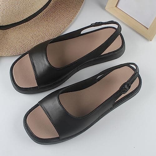 wide fit sandals for women sandals for women cushion walk supportive orthopedic plantar fasciitis relief long distance walking tourist travel city break white — view 2