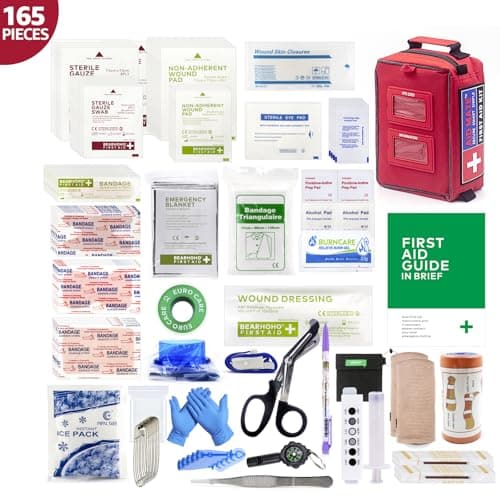 Pro First Aid Kit with Molle System Portable Emergency Survival Kits Trauma Medical Kit for Home, Office, Car, Outdoor, Hiking, Travel, Camping — view 2
