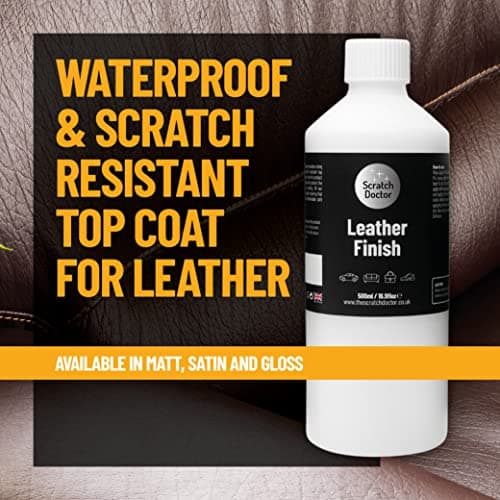 Scratch Doctor Leather Sealant Finish Waterproof and Scratch Resistant Leather Top Coat Suitable for Furniture Sofas Car Seats Shoes Bags and More (Satin, 250ml) — view 2
