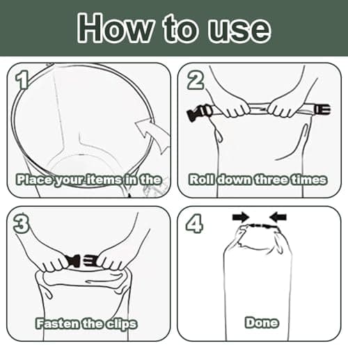 HLIWS 3Pcs Waterproof Dry Bag,Suitable for Outdoor Activities — view 4