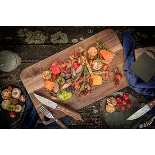Tramontina 5” Jumbo Steak Knives Set of 4, Sharp Knife with Wooden Handle, ‎Camping, Kitchen, Rustic, 22399079 — view 5