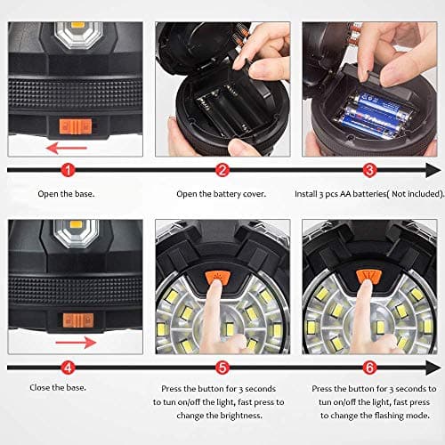 Car LED light Road Flares, Vehicle Emergency Breakdown Kit, with 8 Amber Flashing modes,Warning Signal beacon disc for safety with 1.5km 360 degree visibility plus magnetic base and hook attachment — view 4