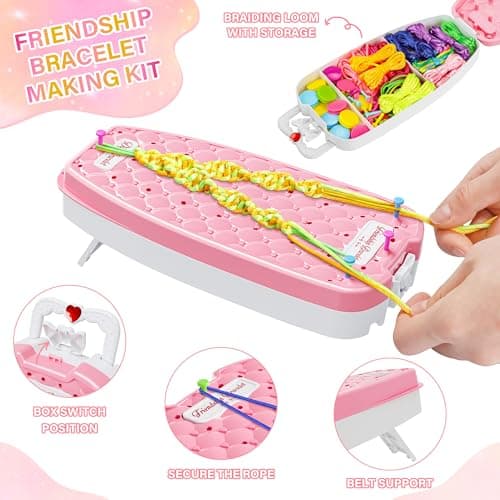 FHNSEL Friendship Bracelet Making kit,Arts and Crafts for Kids Ages 6-12 — view 3