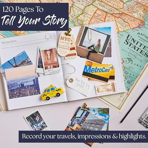 Travel Planner & Holiday Journal for 16 Trips – Adventure Scrapbook, Bucket List & Travel Diary for Women, Men & Couples – Gift for Travellers — view 5