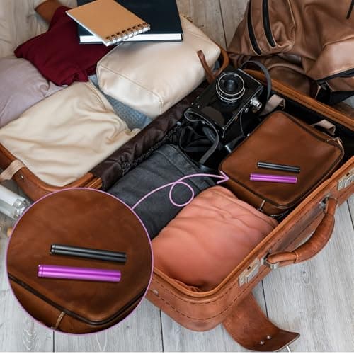AOZUO 2 Pack Metal Tube Container, Waterproof Storage Tube Holder Case — view 6