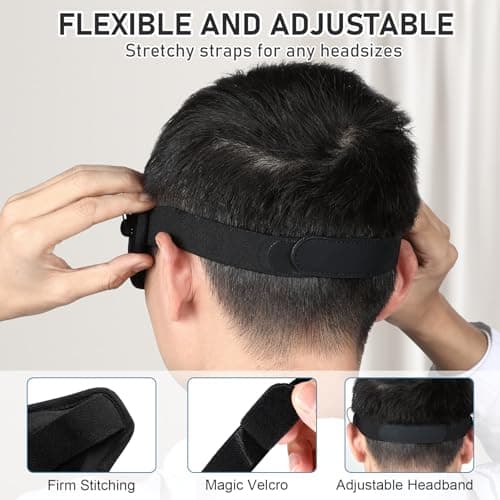 Eye Mask for Sleeping, 3D Sleep Eye Mask with Headphones Built-in White Noise, Breathable Sleep Mask for Traval, Blackout Contoured Eye Cover with Comfortable Adjustable Strap for Wome Men — view 6