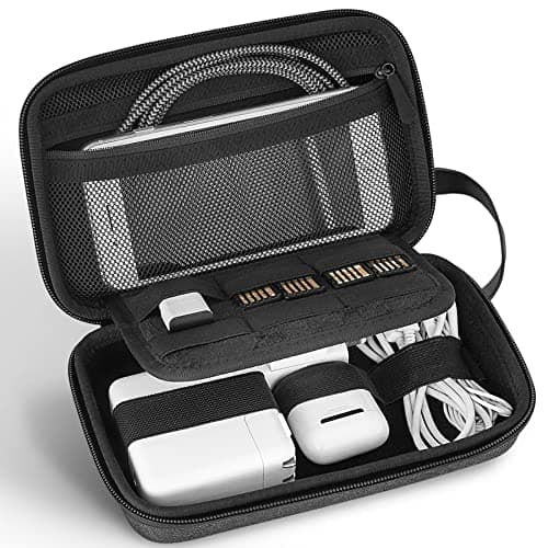 JETech Travel Accessories Organizer Case, Gadget Pouch Portable Electronic Pouch for MacBook Power Adapter, Cable, Stylus Pen, SD Card, Power Bank, USB Flash Drive