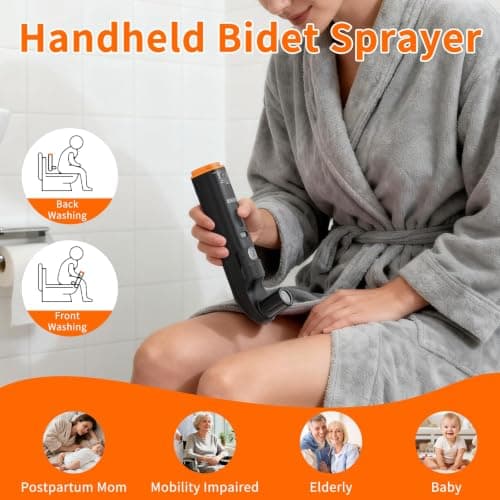 JUTIMER Portable Bidet for Travel, 2 Interchangeable Nozzles, 2 Modes. — view 5