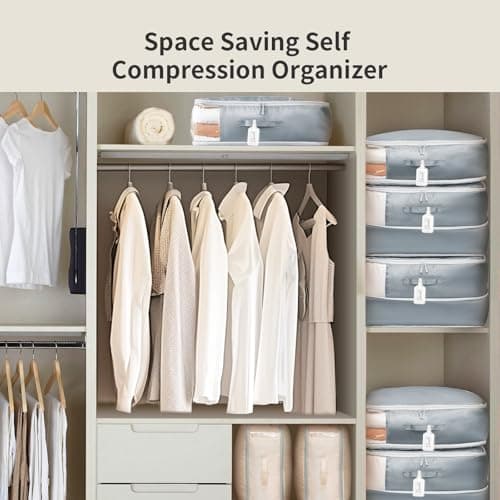DIMJ Compression Storage Bags Duvet Storage Organisers No Pump Needed — view 6