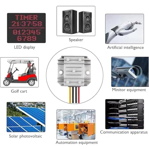 Voltage Regulator DC 8V ~ 40V to 12V 3A 36W Converter- DC 36V 24V 18V to 12V Step Down Converter Regulator Waterproof Module Transformer — view 6