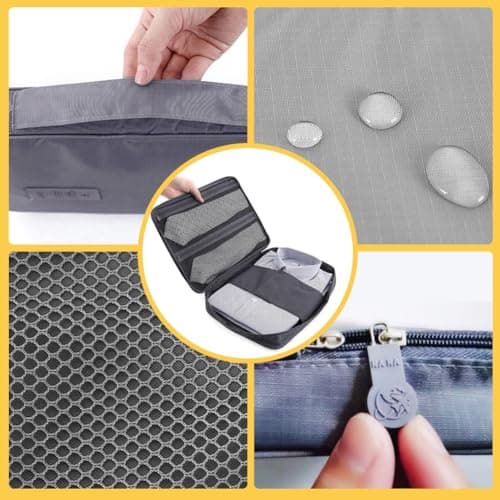 AffeGifts Shirt Carrier for Travel, Portable Shirt Travel Bag Anti Wrinkle Shirt Tie Organizer for Business (Grey) — view 6
