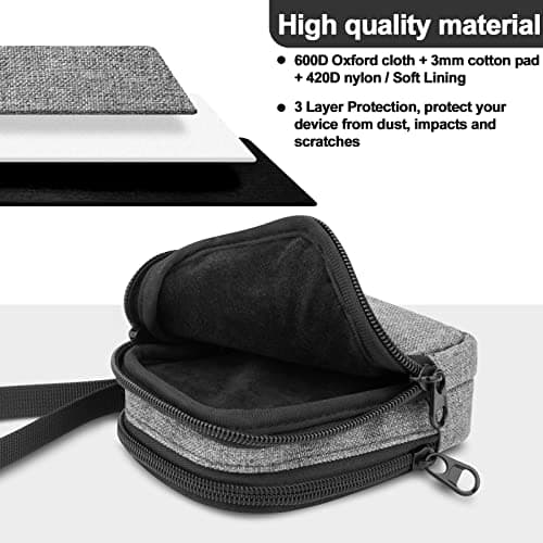 CaSZLUTION Travel Case Replacement for NETGEAR Nighthawk M5 5G Mobile Hotspot with WiFi 6 (MR5200, MR5100)/ M6 (MR6110)/ M6 Pro (MR6500)/ Mobile Hotspot 4G LTE Router MR1100 Storage Bag - Case Only — view 5