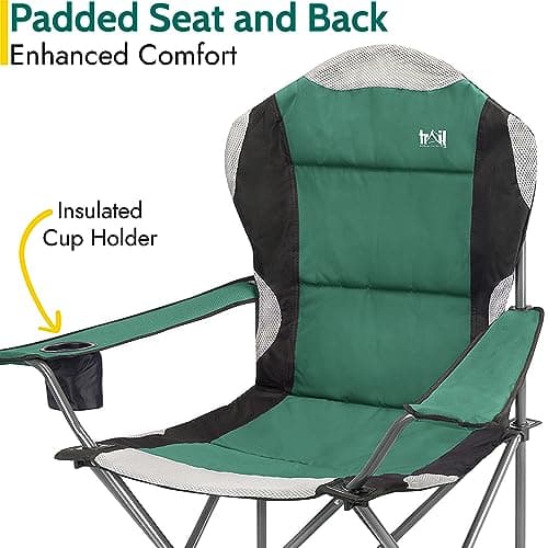 Trail Kestrel High Back Camping Chair, Green — view 5