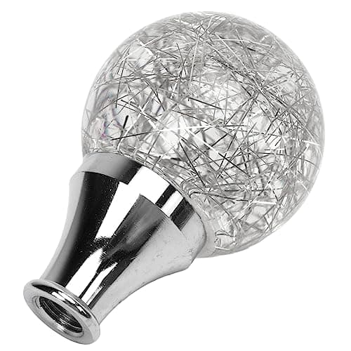 Tbest Universal Car Gear Knob Silver with 3 Adapters (Silver) — view 4
