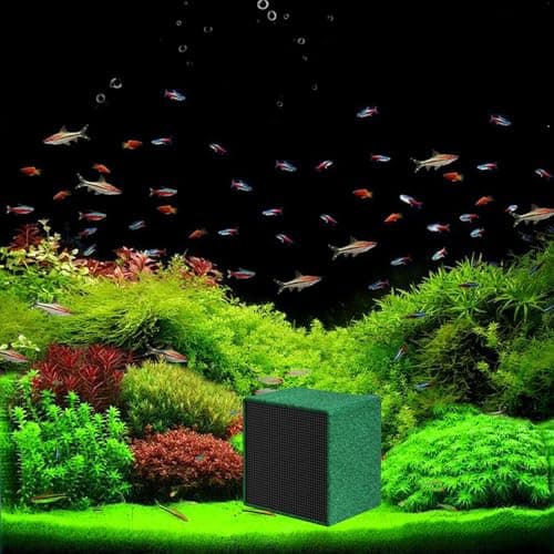 Water Trough Purifier Cube - efficient activated charcoal block, durable filtration design, eco friendly material, quick setup | trough purifier for cows horses sheep goats, pond tank water filter — view 2