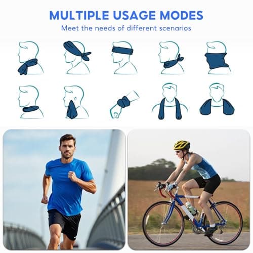 Cooling Towel, 3 Pack Gym Towels, Breathable Instant Towels, 90x30cm — view 5
