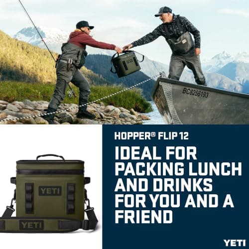 YETI Hopper Flip 12 Medium Cool Bag, Olive — view 2