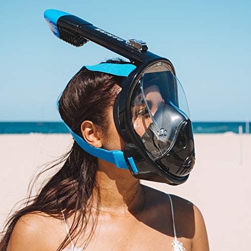 G2RISE SN01 Full Face Snorkel Mask with Detachable Camera Mount, Anti-Fog and Foldable Design, Advanced Breathing System for a Safe Adults/Kids Snorkeling Experience — view 2