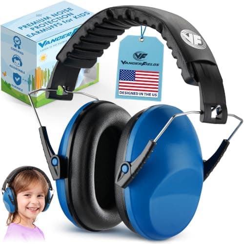 Vanderfields Kids Ear Defenders - 31 dB (2K Hz), Marine Blue
