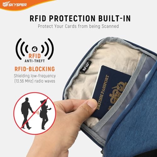SKYSPER Sling Bag Anti Theft Crossbody Backpack RFID Lightweight Travel — view 3