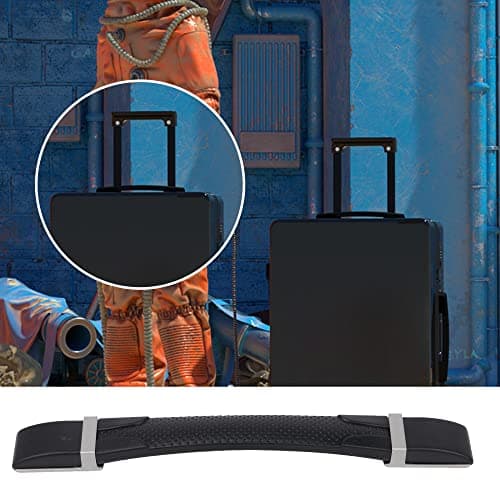 Mxfans Suitcase Luggage Handle Holder Strap Handle 26.5cm with Brackets Black B120 — view 2