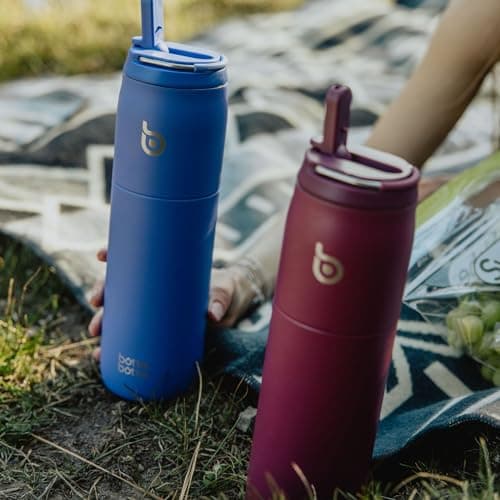 BOTTLE BOTTLE Stainless Steel Water Bottle with Straw and Lid, 32 oz Vacuum Insulated Water Bottle Stay Cold for 24 Hrs, Hot for 12 Hrs, Leak-Proof Wide Mouth Water Bottles for Men, black — view 6
