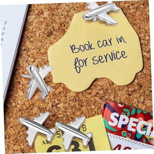 24 Piece Airplane Push Pins Metal for Cork Boards and Notes — view 4