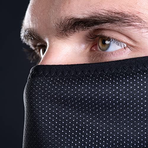 Oxford Products Advanced Storm Collar Waterproof Windproof Thermal Motorcycle Neck Warmer Gaiter, Black, L/XL — view 4