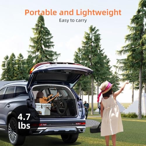 AODIOU Portable 60" Projector Screen, 16:9, Wrinkle-Free, Lightweight, Aluminum & Polyester, Manual, Floor & Table Mount — view 2