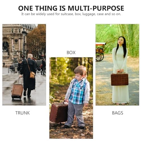 KOMBIUDA Replacement Use or Suitcase Travel Handle and Comfortable with Grip Lightweight Black Plastic Design, Sturdy Carrying Repair Luggage — view 3