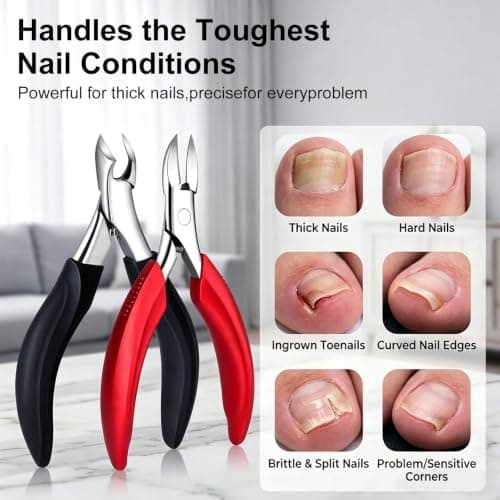 Orelex Toenail Clippers, Nail Clipper for Thick Nails, Ingrown Toenail Kit — view 5