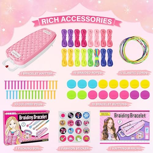 FHNSEL Friendship Bracelet Making kit,Arts and Crafts for Kids Ages 6-12 — view 5