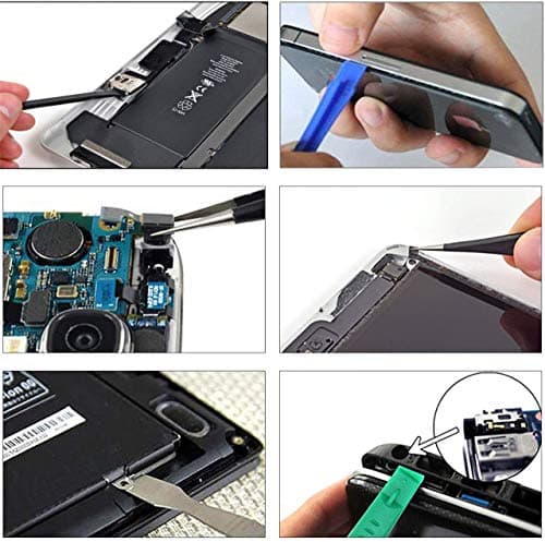 ACENIX 9 pcs Mobile Phone Repair Tool Kit Professional Opening Repair Pry Tool Kit Plastic Spudger Set Precision Tweezers Set Modelling — view 3