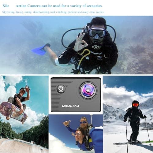 Xilecam Action Camera 131Ft Underwater Waterproof with Long Battery Life — view 4