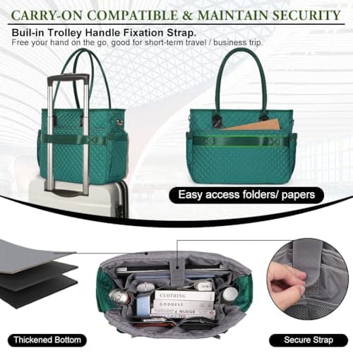 APXEL Laptop Bag Briefcase for Women Large Laptop, 15.6 inch Teacher Bag — view 6