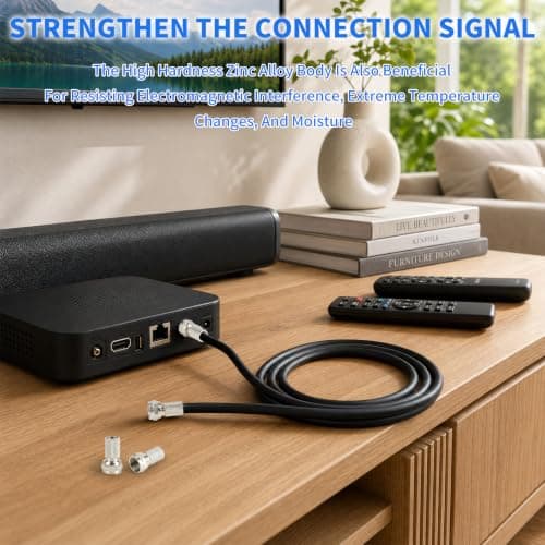 20 Pcs F Connector to Coax Adapter, Waterproof, Rust Prevention — view 6