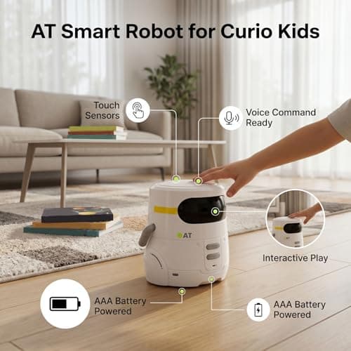Sorandy Smart Robot for Kids, 5.1 Inch (White) — view 5